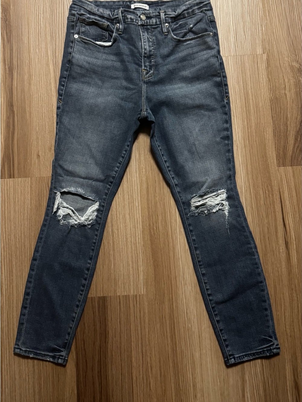 Good American GOOD LEGS SKINNY CROP GLC103T Blue261